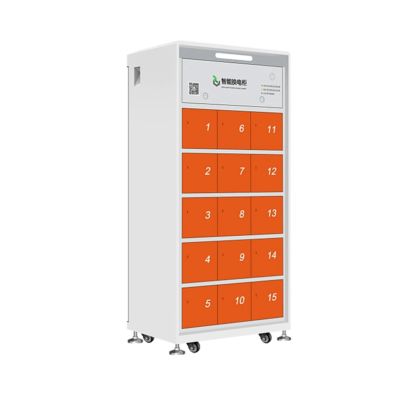 15-Bay Rear-Plug Version Charging and Swapping Cabinet