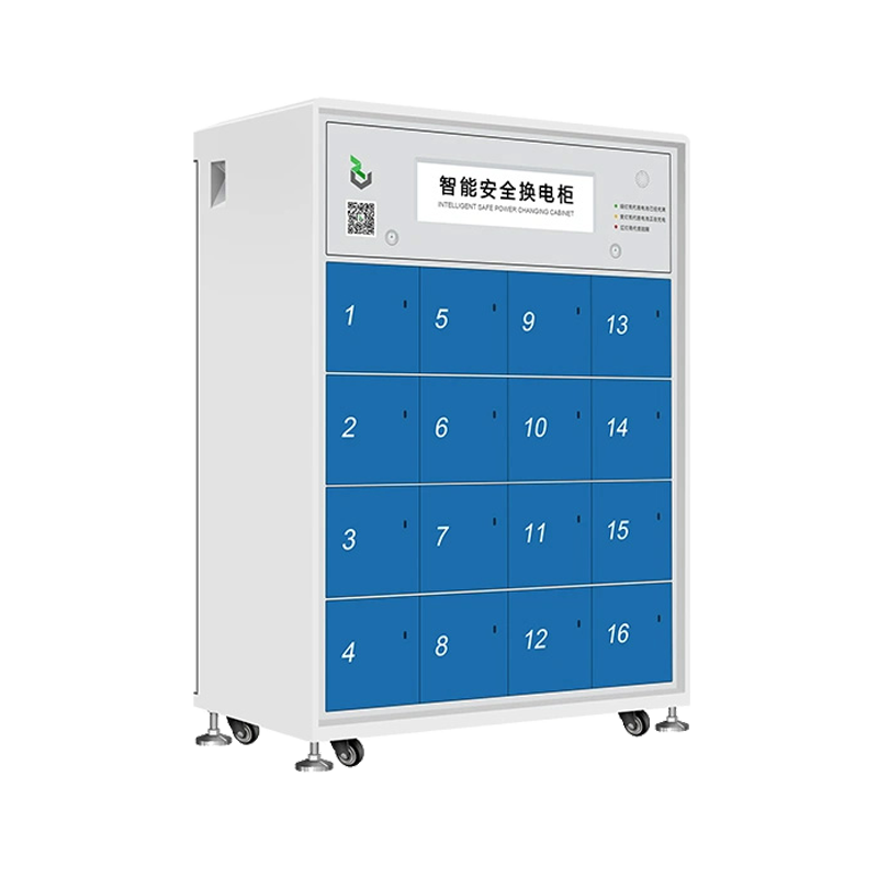 16-Bay Lightbox Charging and Swapping Cabinet