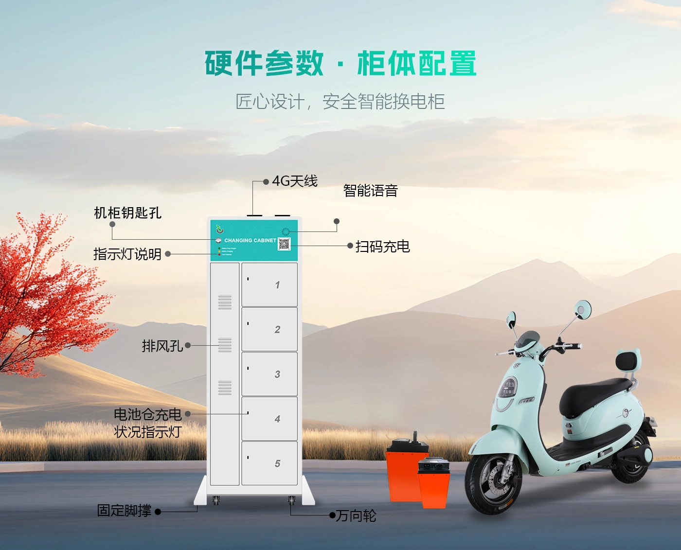 海外版4仓换电柜